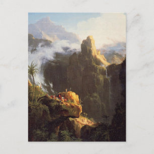 Postal San Juan en el desierto, por Thomas Cole Postcard