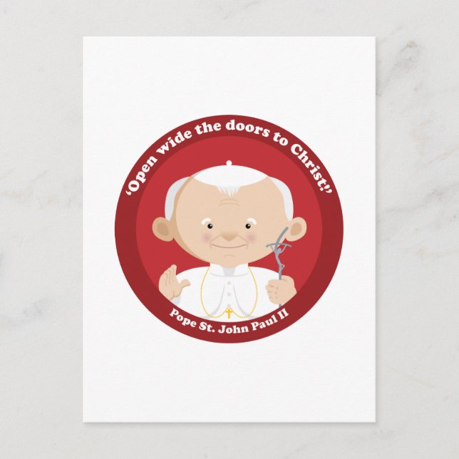 Postal San Juan Pablo II (Anverso)