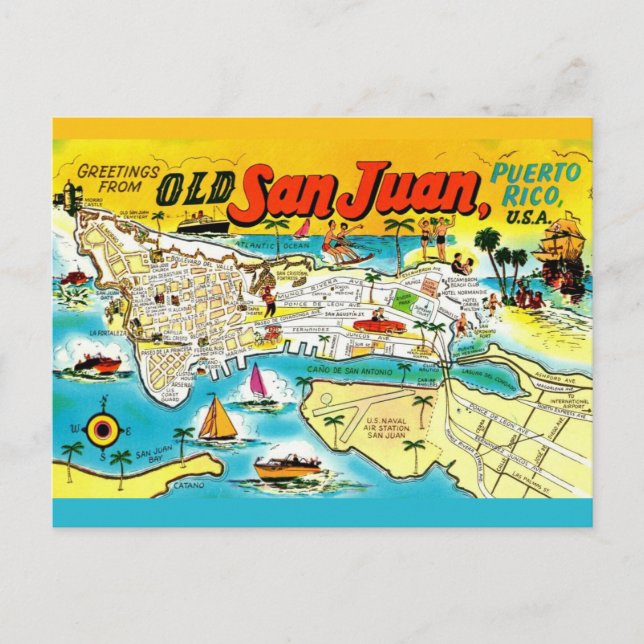 Postal San Juan Puerto Rico (Anverso)