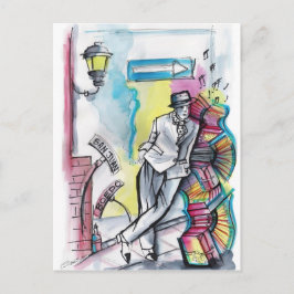 Postal San Juan y Boedo - El compadrito