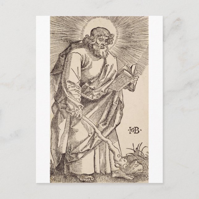 Postal San Judas Tadeo Apóstol y Mártir (Anverso)