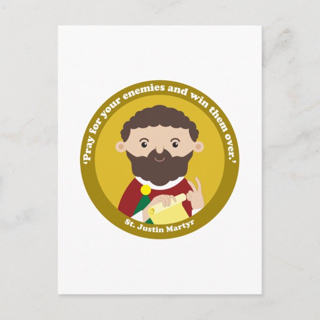 Postal San Justin Martyr (Anverso)