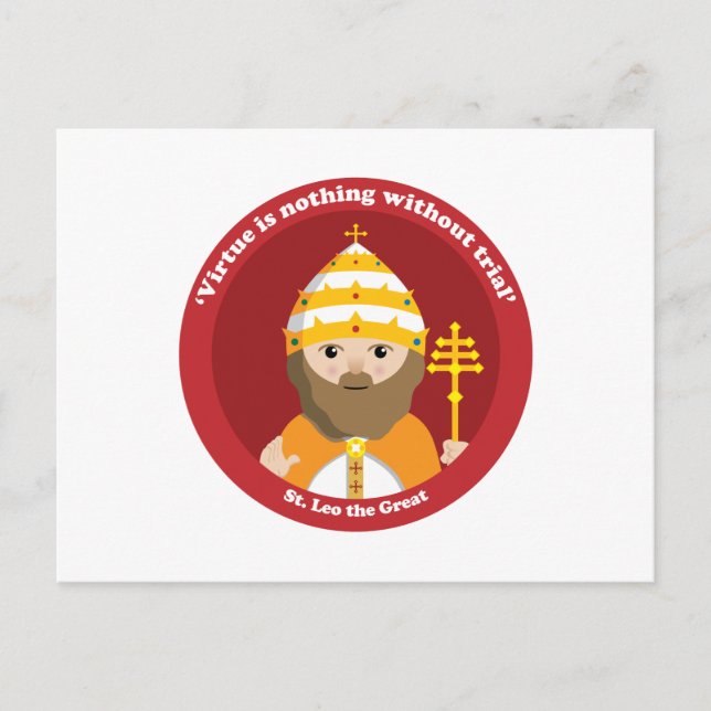 Postal San Leo el Grande (Anverso)