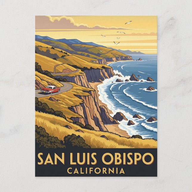 Postal San Luis Obispo California (Anverso)