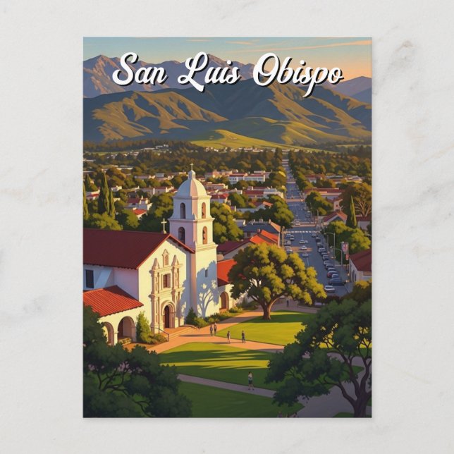 Postal San Luis Obispo  California (Anverso)