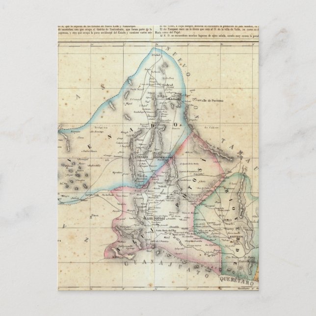 Postal San Luis Potosi, México 2 (Anverso)