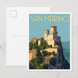 Postal San Marino Arte Vintage Viajes