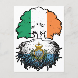 Postal San Marino San Marinese Irlanda raíz de árboles