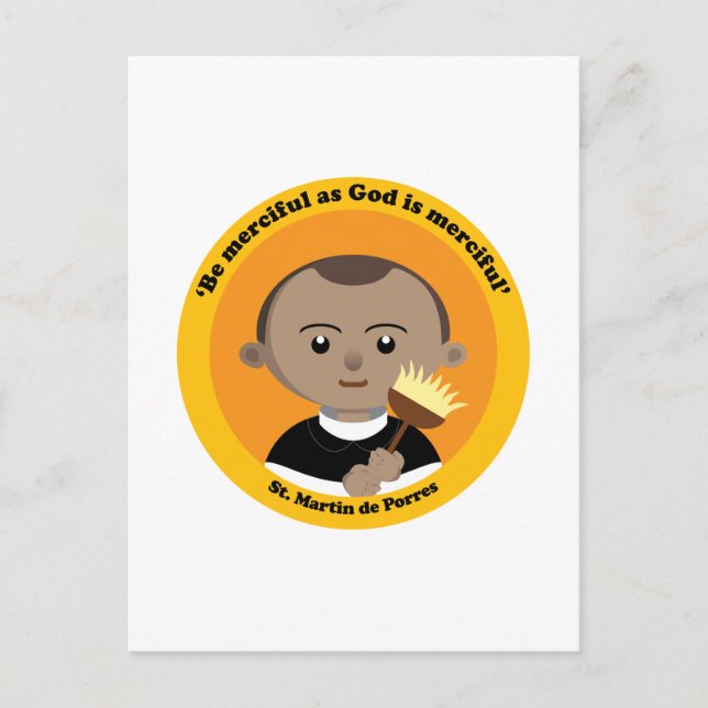 Postal San Martín de Porres (Anverso)