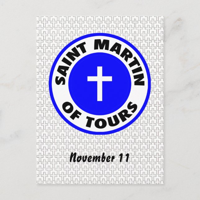 Postal San Martín de Tours (Anverso)
