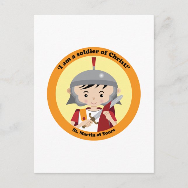 Postal San Martín de Tours (Anverso)