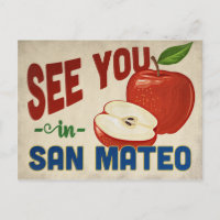 San Mateo California Apple - Viajes de época