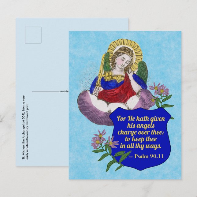 Postal San Miguel Arcángel (M 009)  (Anverso / Reverso)