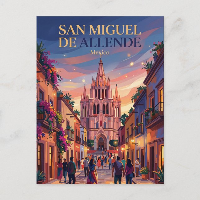 Postal San Miguel de Allende México (Anverso)