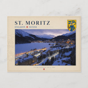 Postal San Moritz, Engadina - Suiza