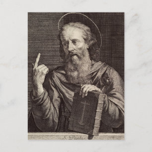 Postal San Pablo, el apóstol de Philippe de Champaigne