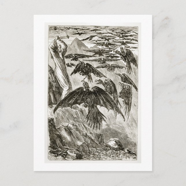 Postal San Patricio y los demonios, de 'The Trias T. (Anverso)