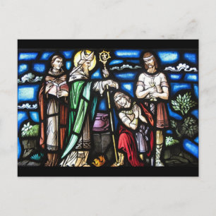 Postal San Patricio y sus seguidores