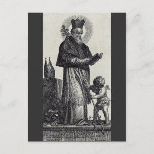 Postal San Patrick Bishop y el confesor