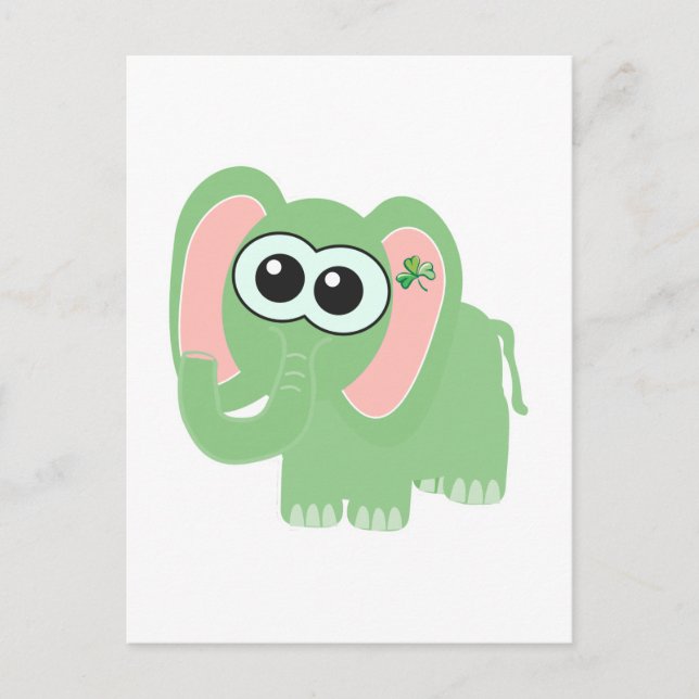 Postal San Pattys Day Goofkins elefant (Anverso)