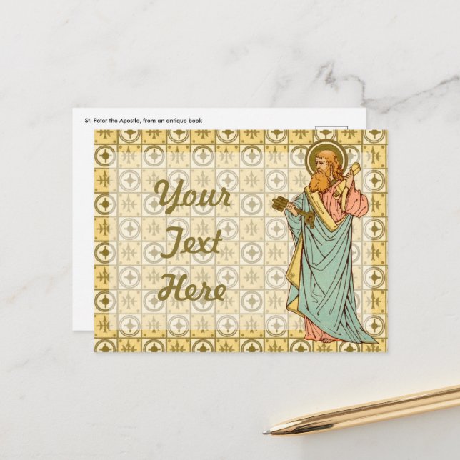 Postal San Pedro el Apóstol (RLS 14) Postcard 1 (Anverso/Reverso In Situ)