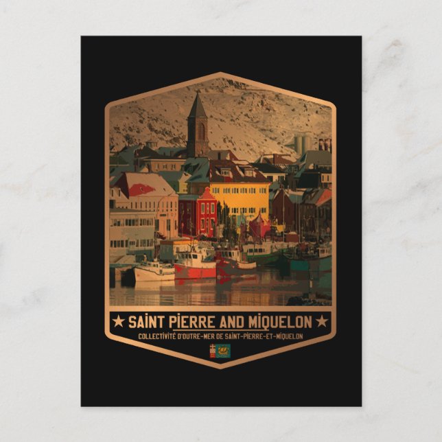 Postal San Pedro y Miquelón (Anverso)
