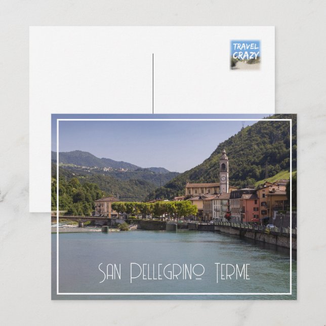 Postal San Pellegrino Terme, Lombardía, Italia (Anverso / Reverso)