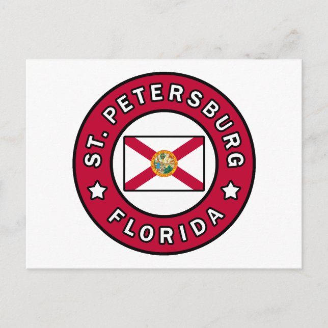 Postal San Petersburgo Florida (Anverso)