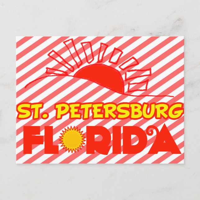 Postal San Petersburgo, Florida (Anverso)