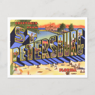 Postal San Petersburgo, Florida Viñetas Grandes