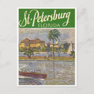Postal San Petersburgo Florida vintage 1926