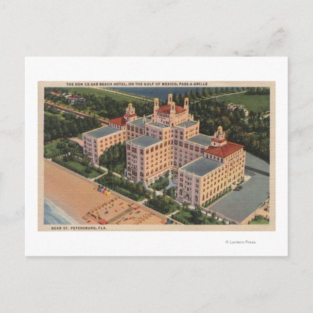 Postal San Petersburgo, Florida - Vista aérea del Don Ce- (Anverso)
