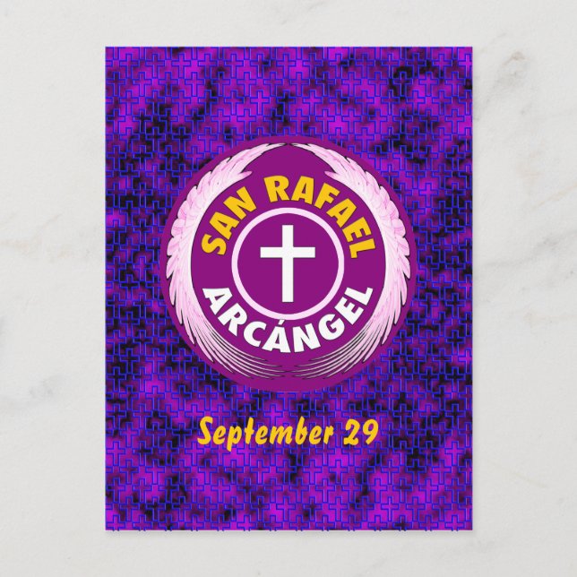Postal San Rafael Arcangel (Anverso)