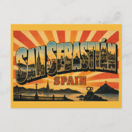 Postal San Sebastián España Bahía de La Concha