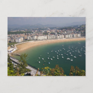 Postal San Sebastián, España. Ciudad vasca de San