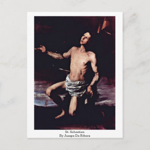 Postal San Sebastián Por Jusepe De Ribera