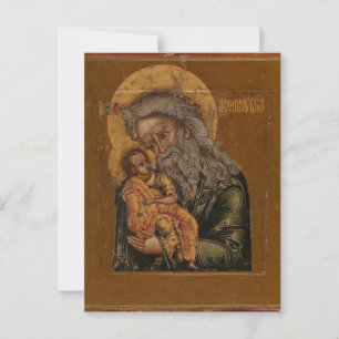 Postal San Simeón, el ícono ortodoxo de la recepción de D
