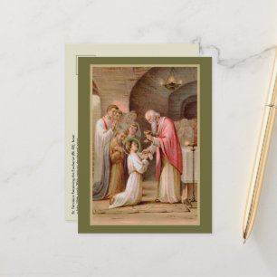 Postal San Tarcisio recibiendo la Eucaristía (BL 02)