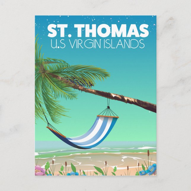Postal San Tomás Islas Vírgenes de EE. UU. (Anverso)