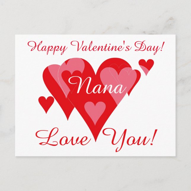 Postal San Valentín de Janz para Nana Love You (Anverso)