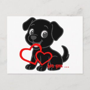 Postal San Valentín de Labrador Retriever