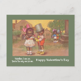 Postal San Valentín de los años 30 de la vieja afroameric