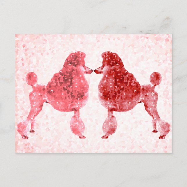 Postal San Valentín de Poodle Poh Poodle (Anverso)
