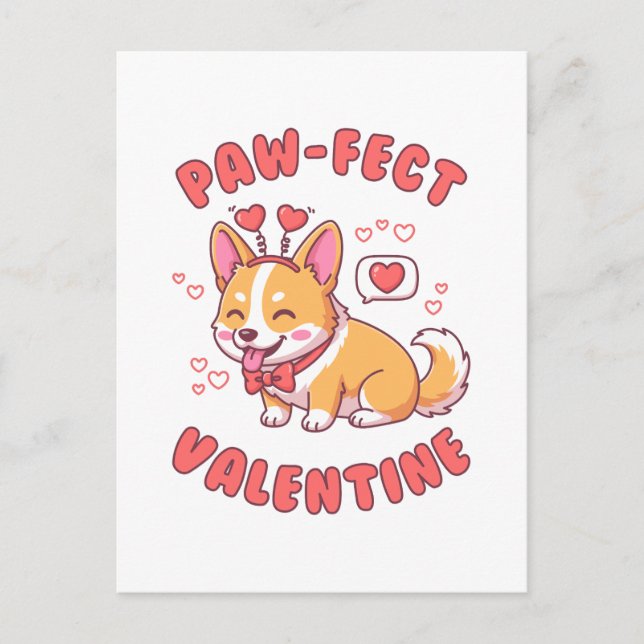 Postal San Valentín Perfecto - Regalo de San Valentín par (Anverso)