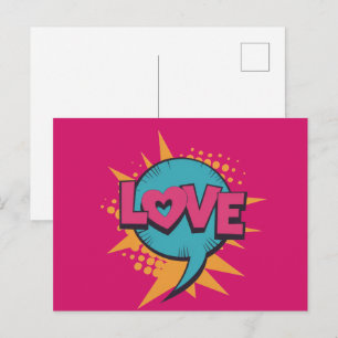 Postal San Valentín Pop Art