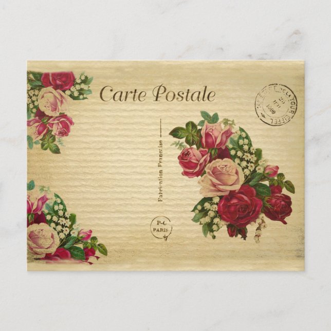 Postal San Valentín Postcard París 1909 (Anverso)