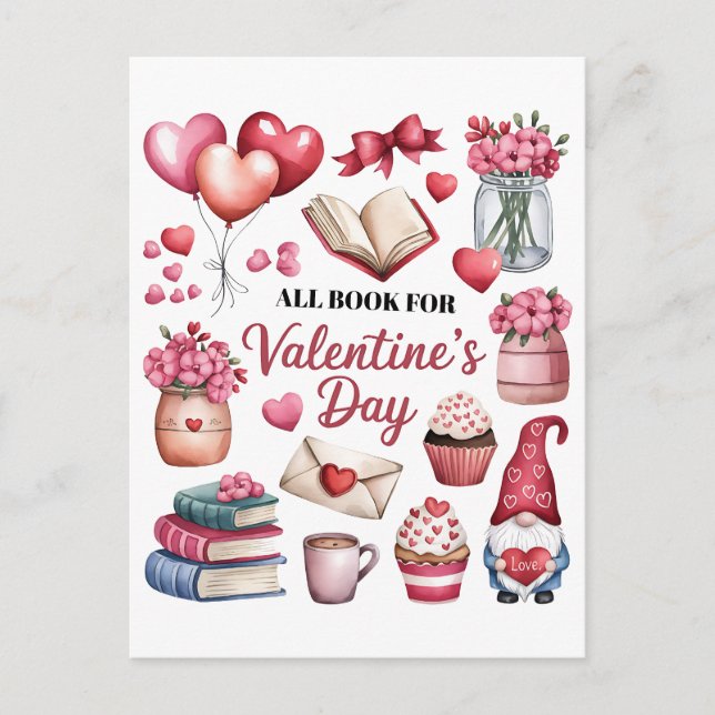 Postal San Valentín regala todo el libro para Día de San  (Anverso)