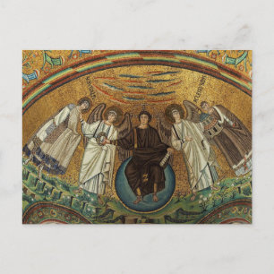 Postal San Vitalis, Arcángel y Jesucristo Bizantino