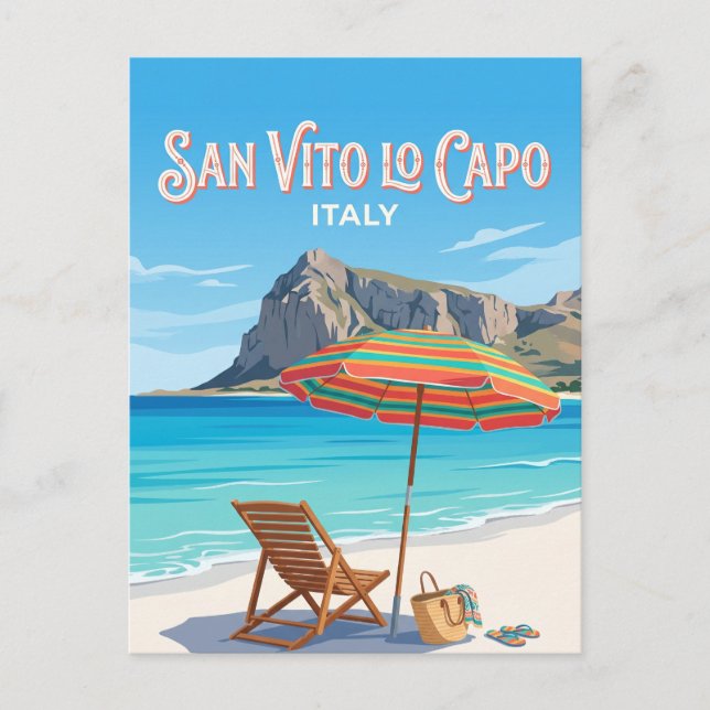 Postal San Vito lo Capo Italia (Anverso)