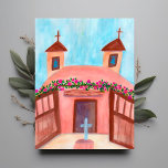 Postal Sanctuario de Chimayo Watercolor Nuevo México PERS<br><div class="desc">Pintura acuarela inspirada en una visita a Nuevo México. La mano pintada por mí para ti. Añade o edita tu propio texto si quieres personalizar. ¡Asegúrate de salir de mi tienda por cosas más divertidas!</div>